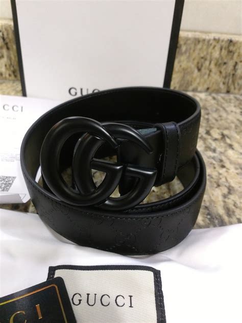 cinturón gucci hombre negro|cinturones Gucci hombre.